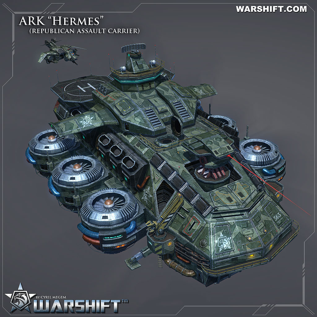 WARSHIFT ARK Hermes - Support of combat units and structures.