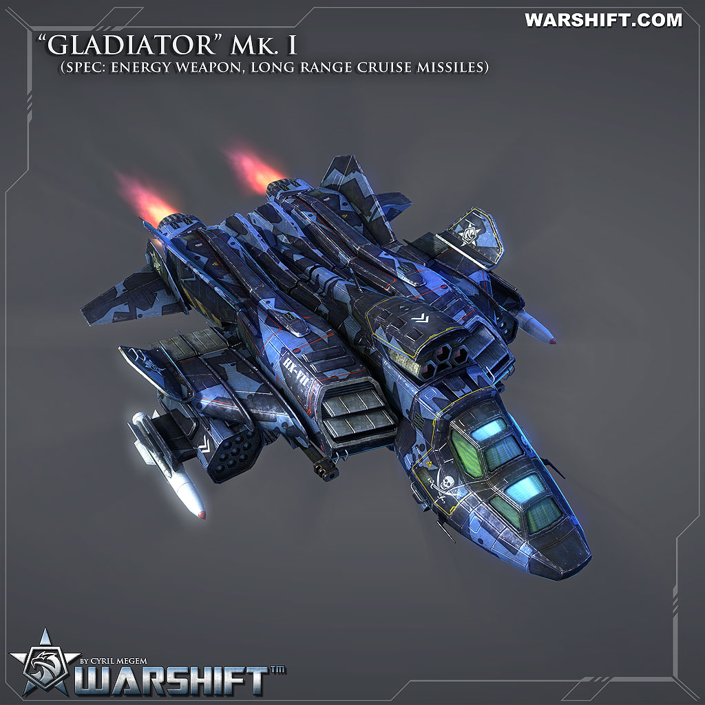 WARSHIFT 'GLADIATOR' - Space Fighter, Combat avatar