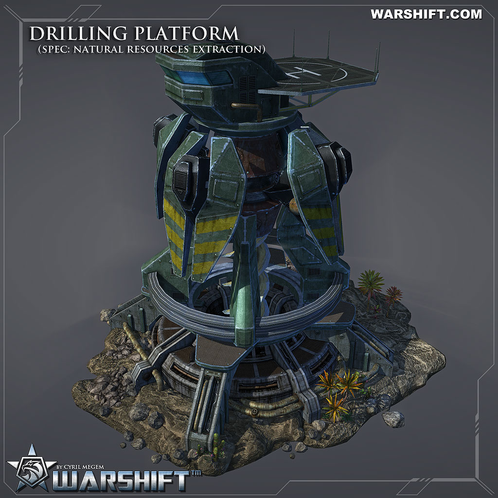 WARSHIFT Drilling Platform - Natural resources extraction