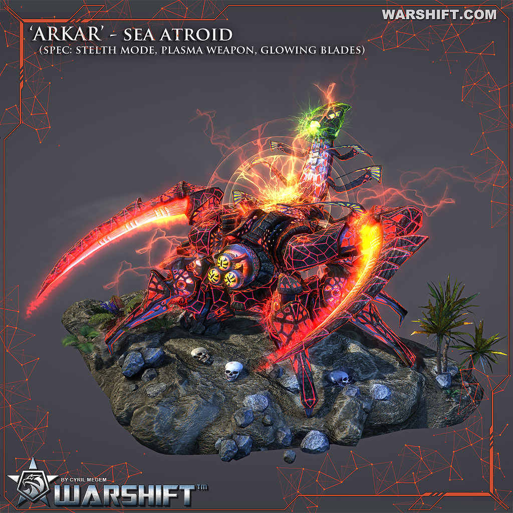 WARSHIFT Alien Lord 'ARKAR' – Immortal Atroid, Combat avatar