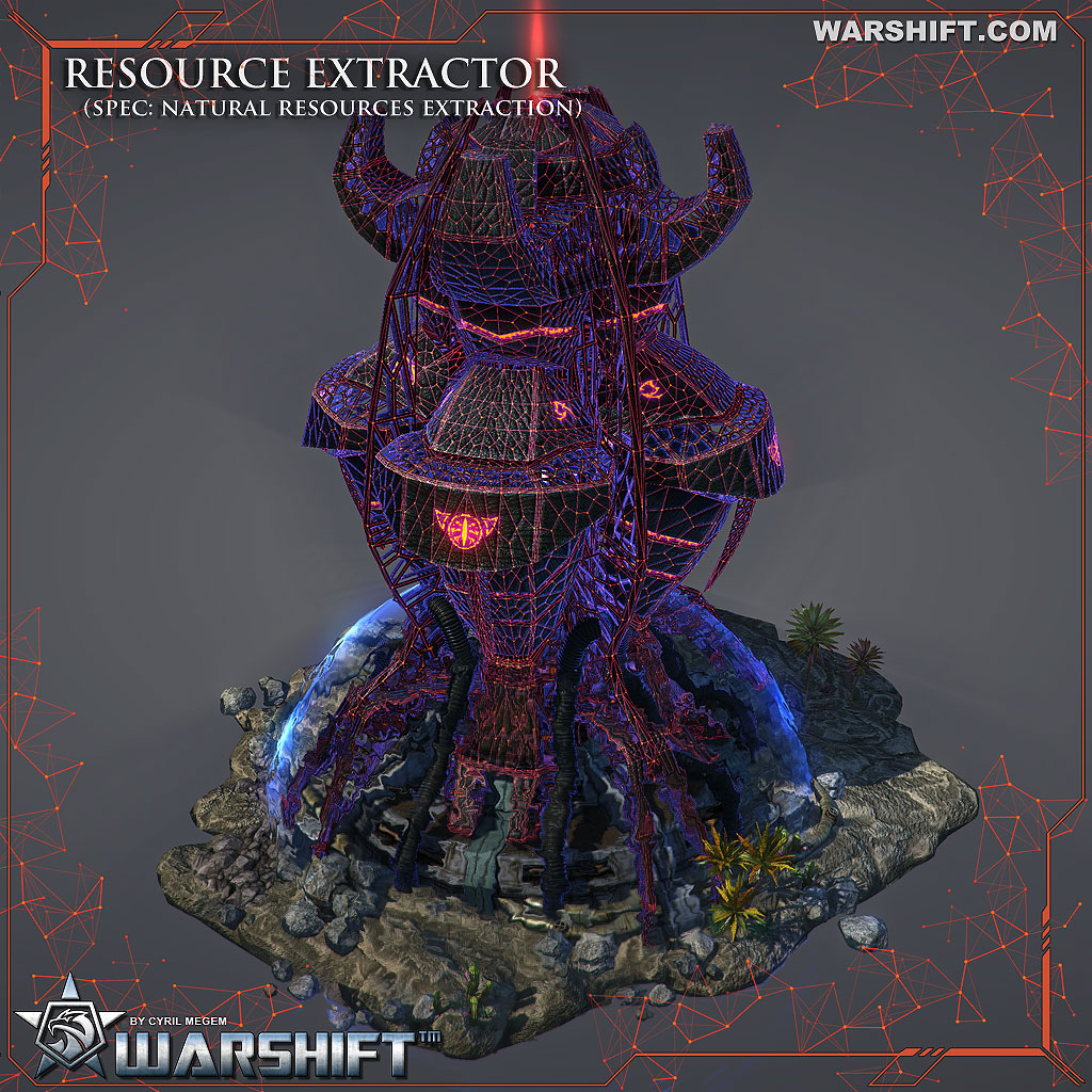 WARSHIFT Alien Resource Extractor - Natural resources extraction