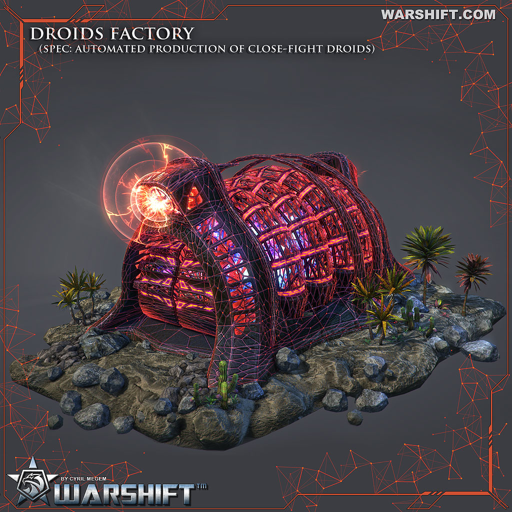 WARSHIFT Alien Droids Factory – Automated delivery of close-fight droids
