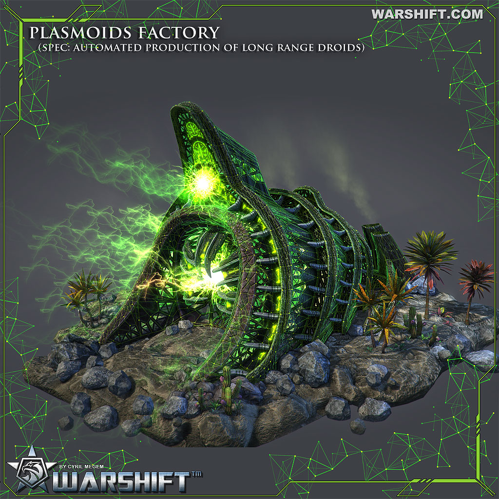 WARSHIFT Alien Plasmoids Plant – Automated delivery of long range droids