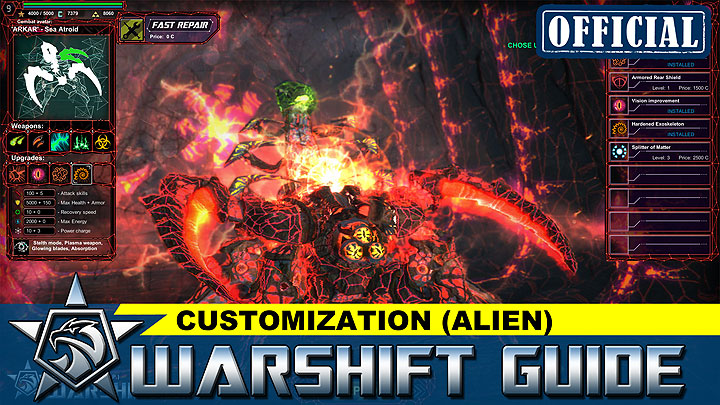 WARSHIFT Official tutorial: Characters customization video guide (Alien faction)